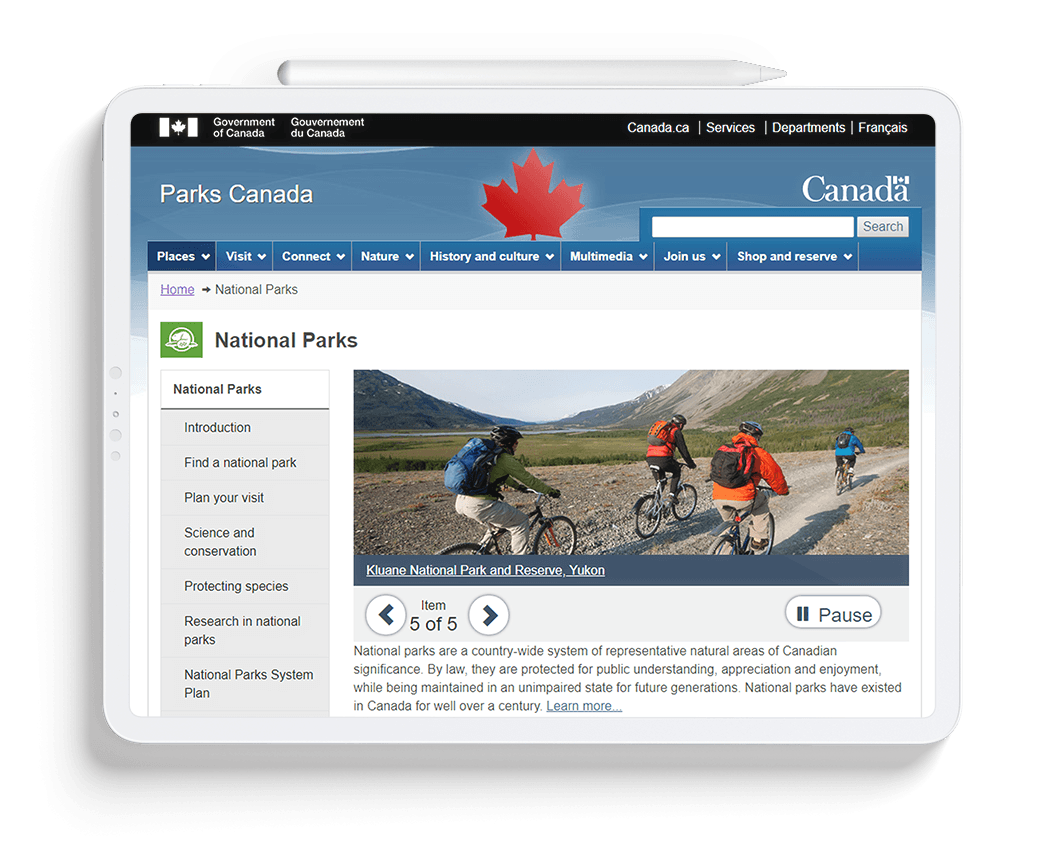 Parks Canada Devices